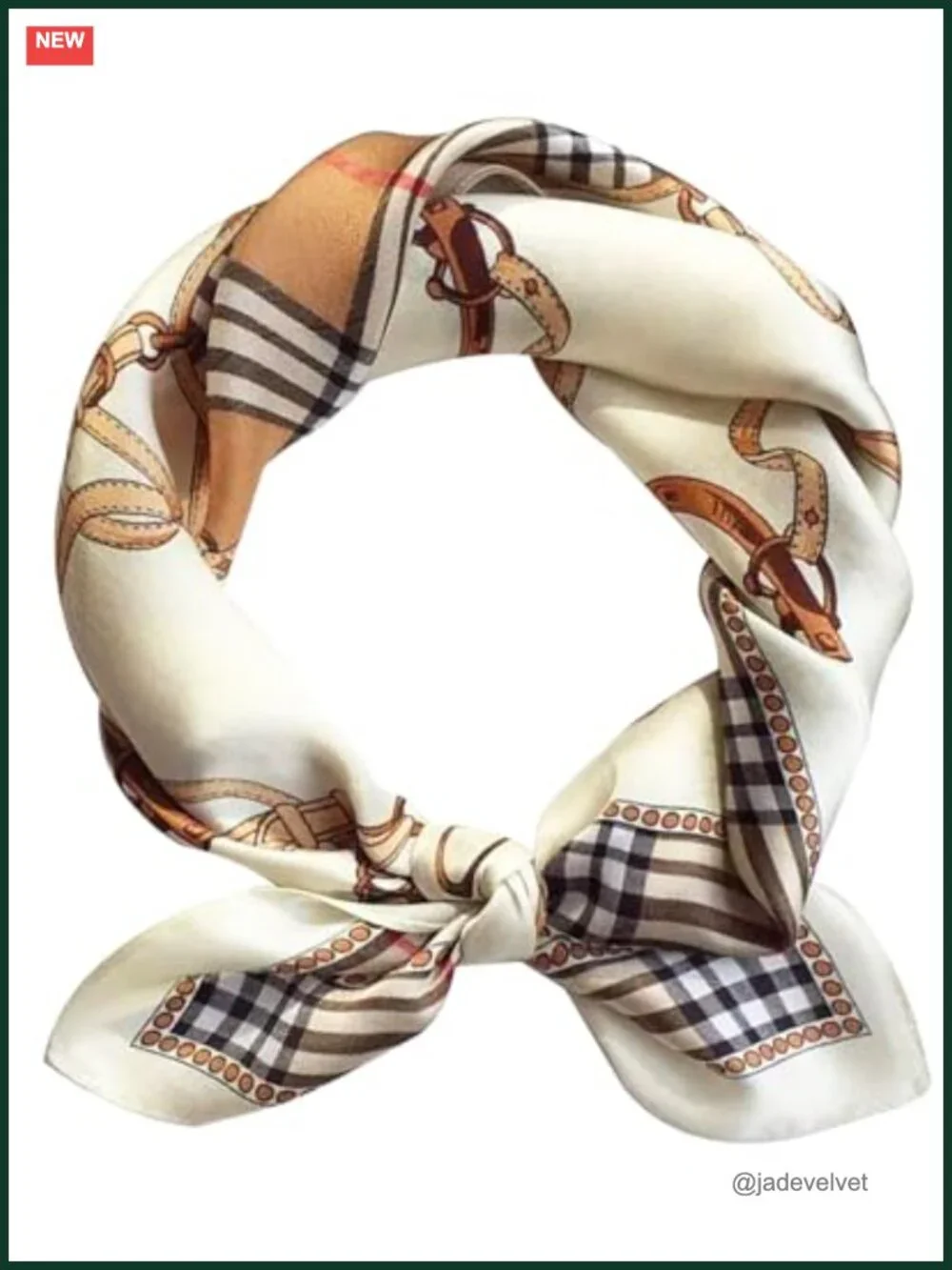 Satin Bandana Head Scarf, Lightweight Fashion Wrap, Multi-purpose Silk-like